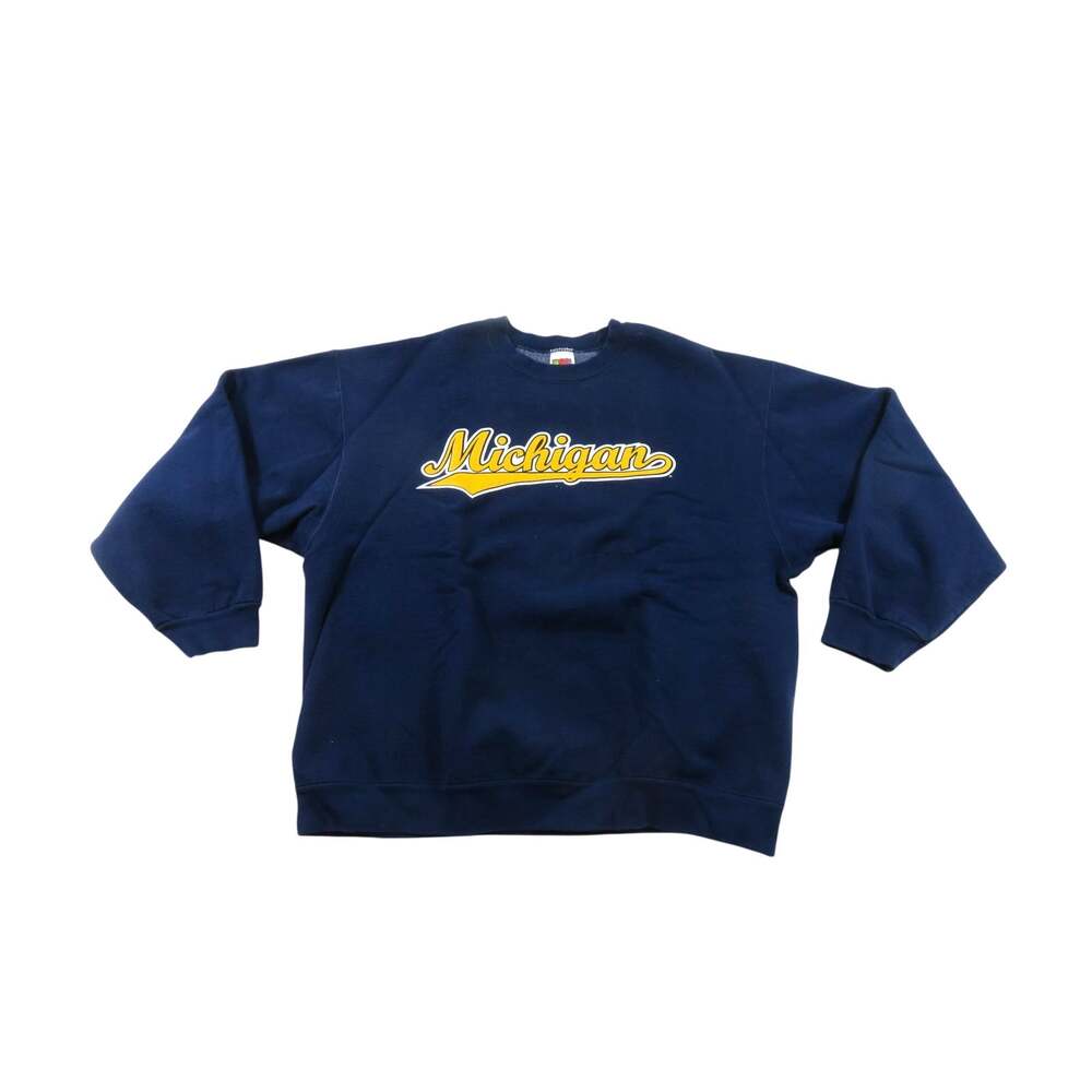University of Michigan Wolverines Blue Sweatshirt Sz XL 1990s
